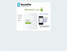 Tablet Screenshot of login.securepay.com.au